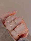 Women's Elegant Minimalist Plain Color Ring, Stacking Ring Set, Matching Rings, Trendy Matching Chic Ring
