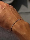 Men's Summer Street Hip-Hop Style Trend Link Bracelet, Minimalist Plain All-match Bracelet, Fashion