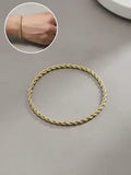 Men's Simple Style Rope Chain Bracelet, Fashion Jewelry for Party & Daily Wear, Trendy Versatile